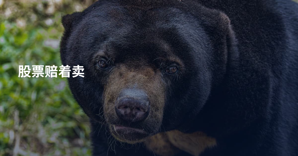 股票赔着卖
