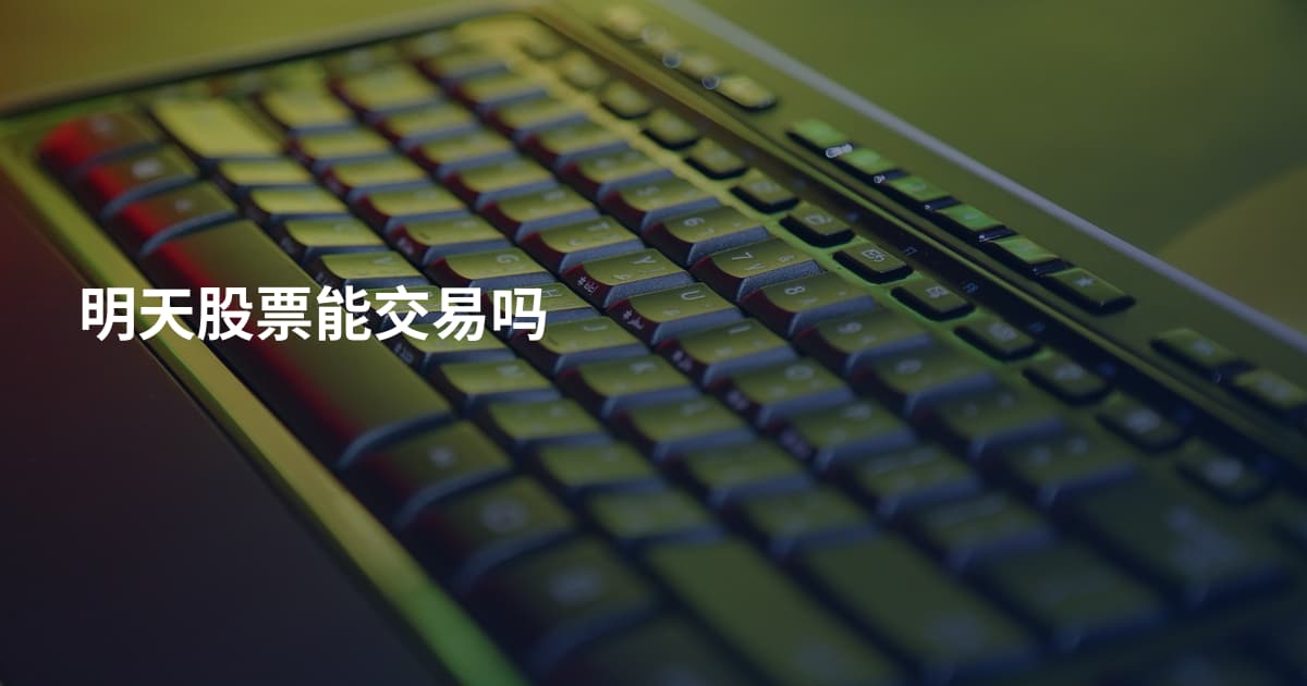 明天股票能交易吗