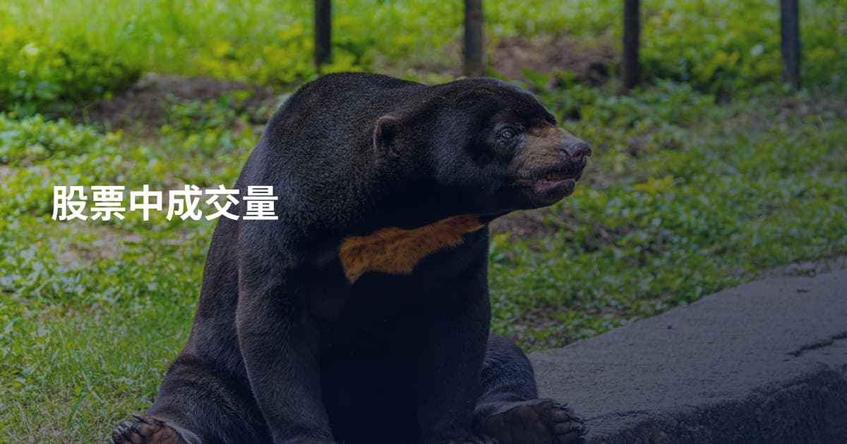 股票中成交量