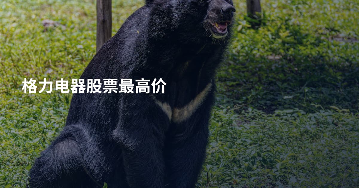 格力电器股票最高价