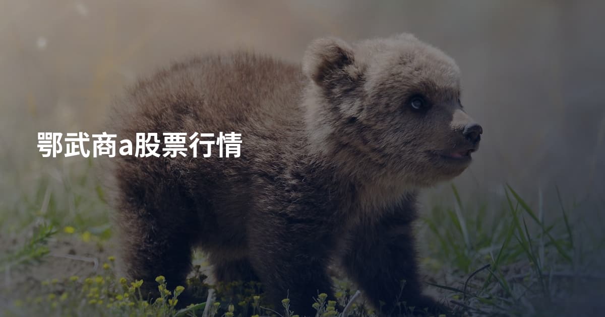 鄂武商a股票行情