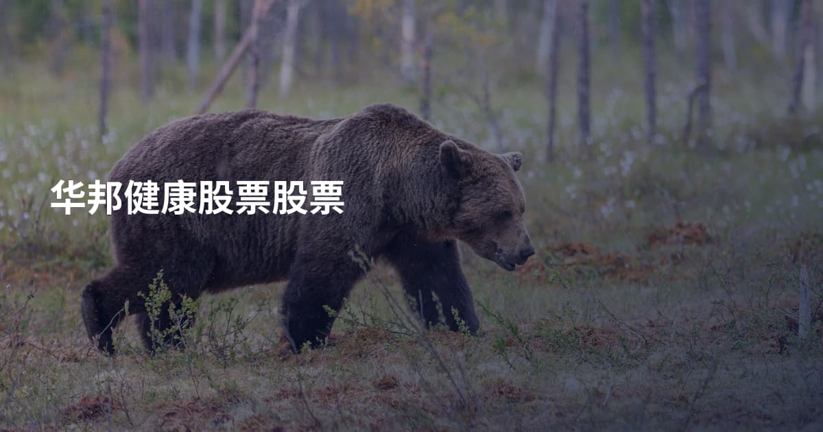 华邦健康股票股票