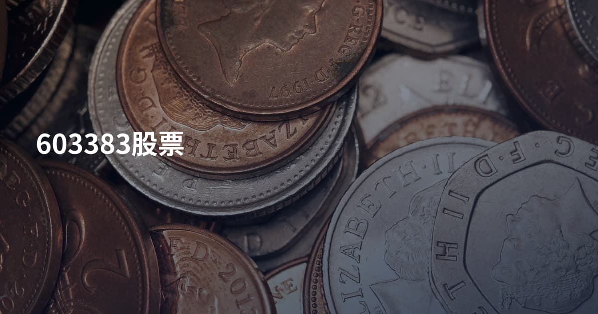 603383股票