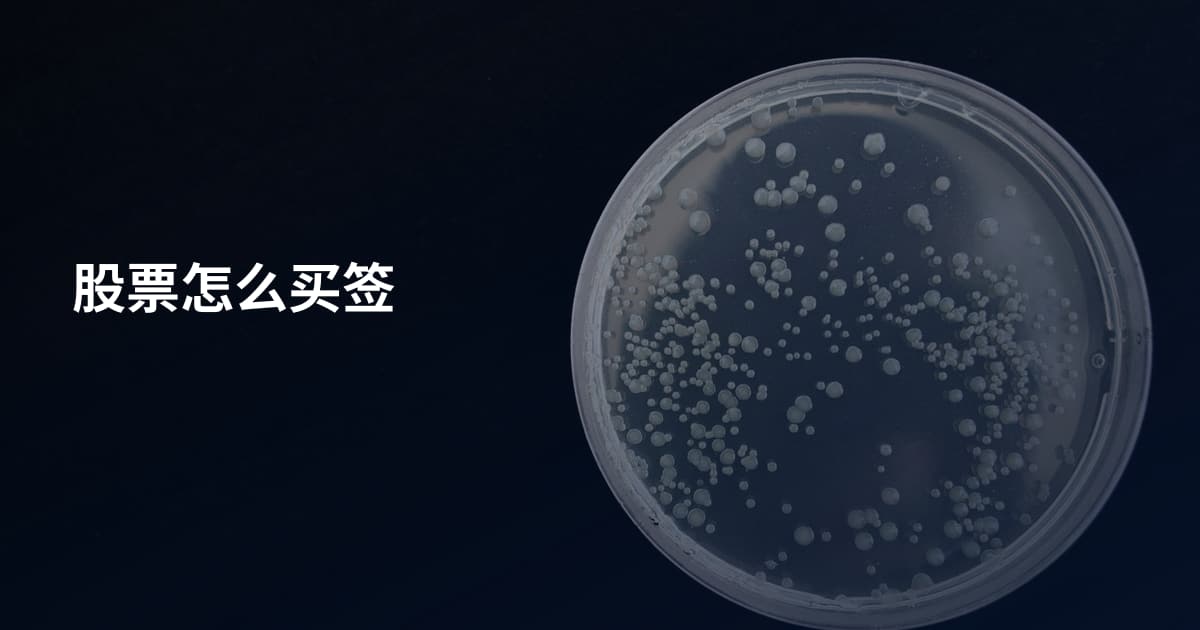 股票怎么买签
