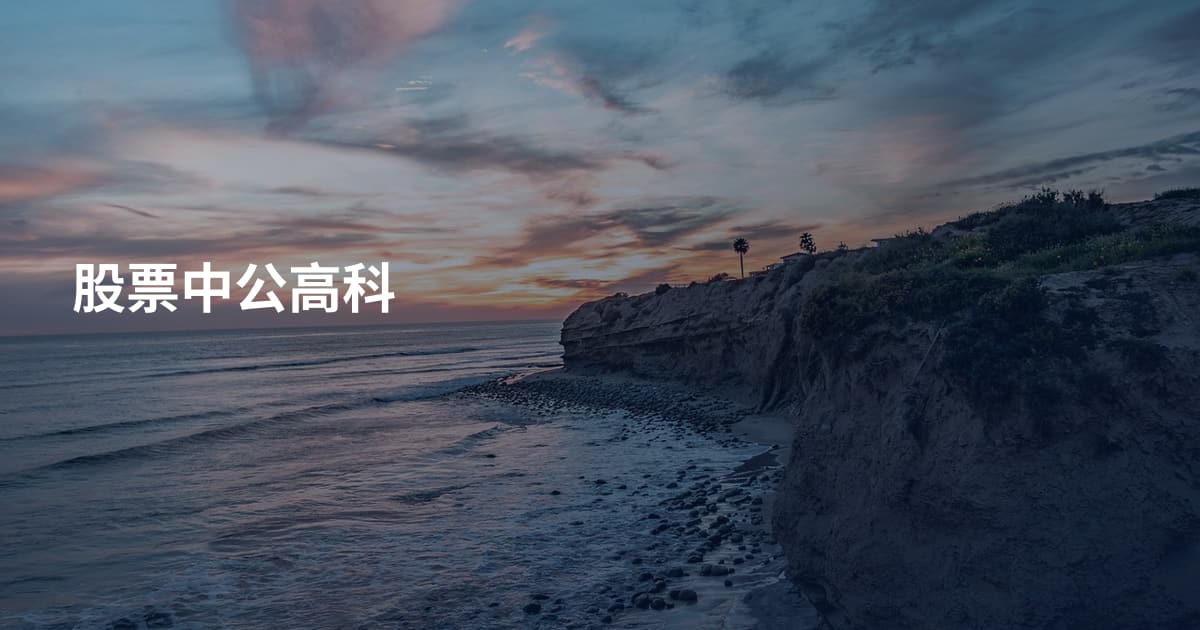 股票中公高科