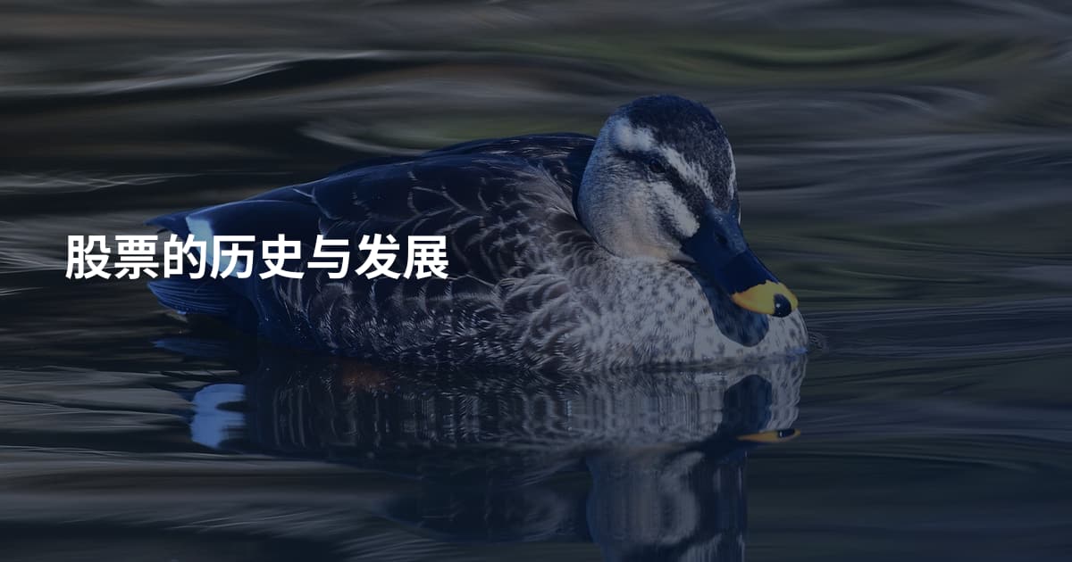 股票的历史与发展