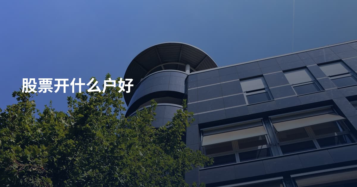股票开什么户好