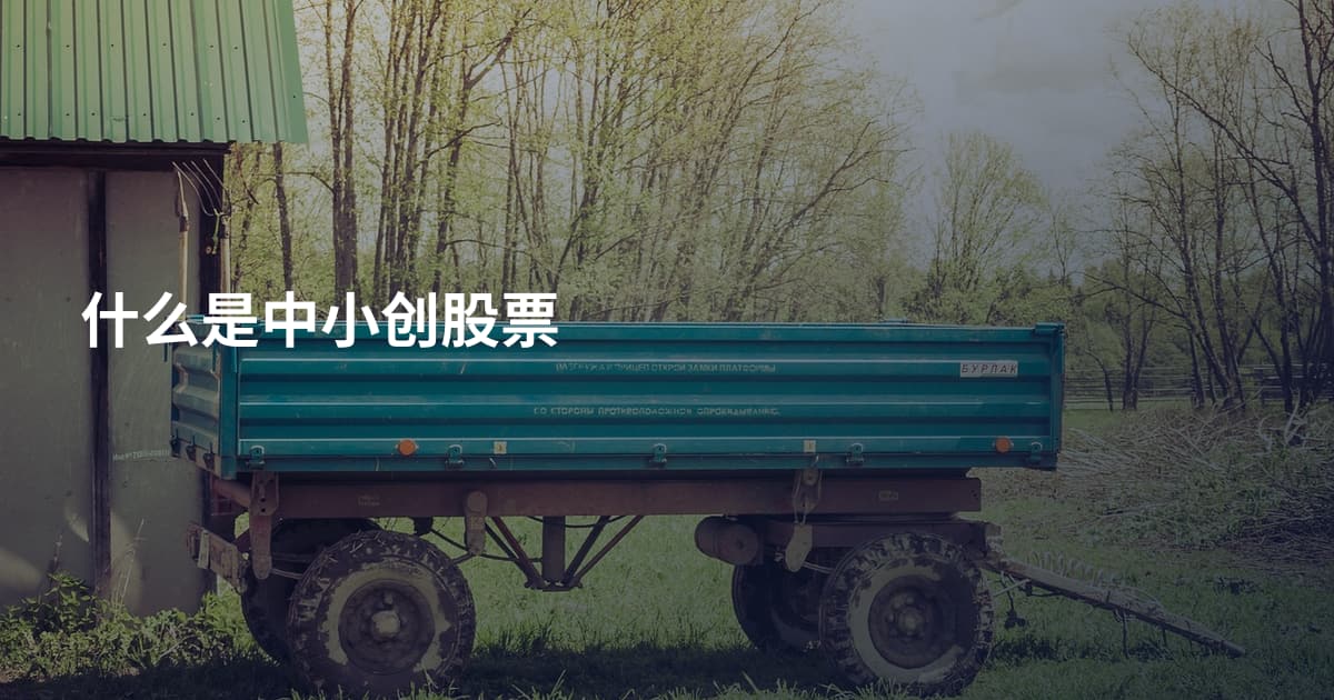 什么是中小创股票