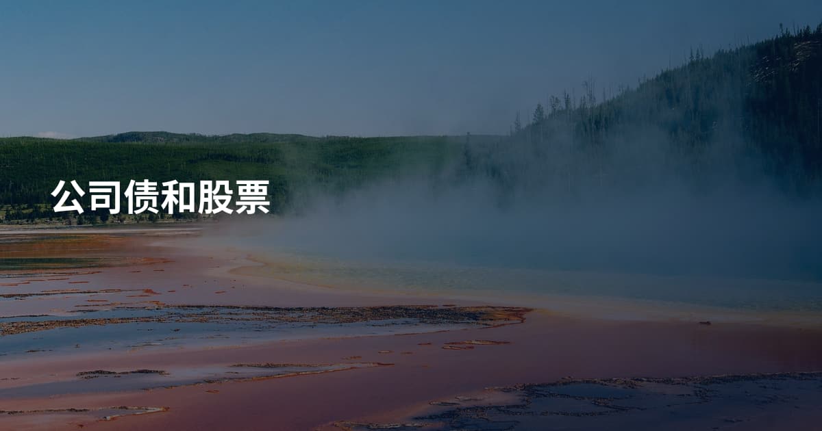 公司债和股票