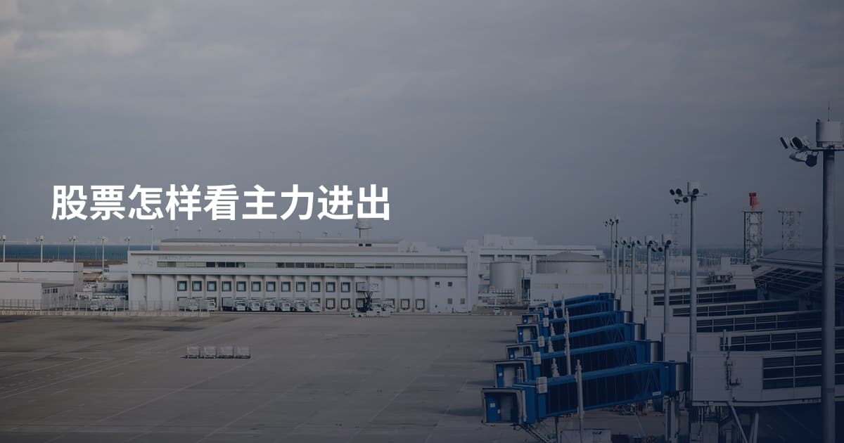 股票怎样看主力进出