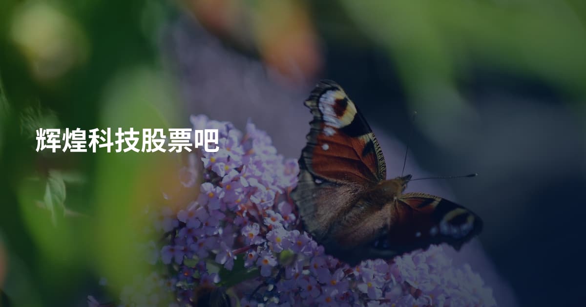 辉煌科技股票吧