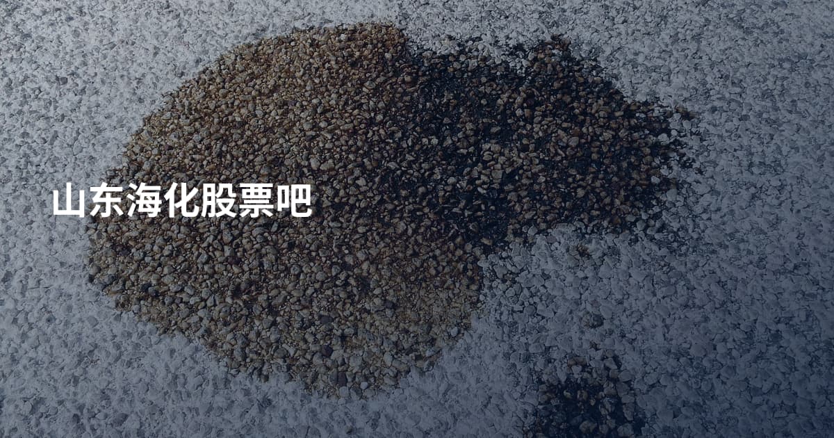 山东海化股票吧
