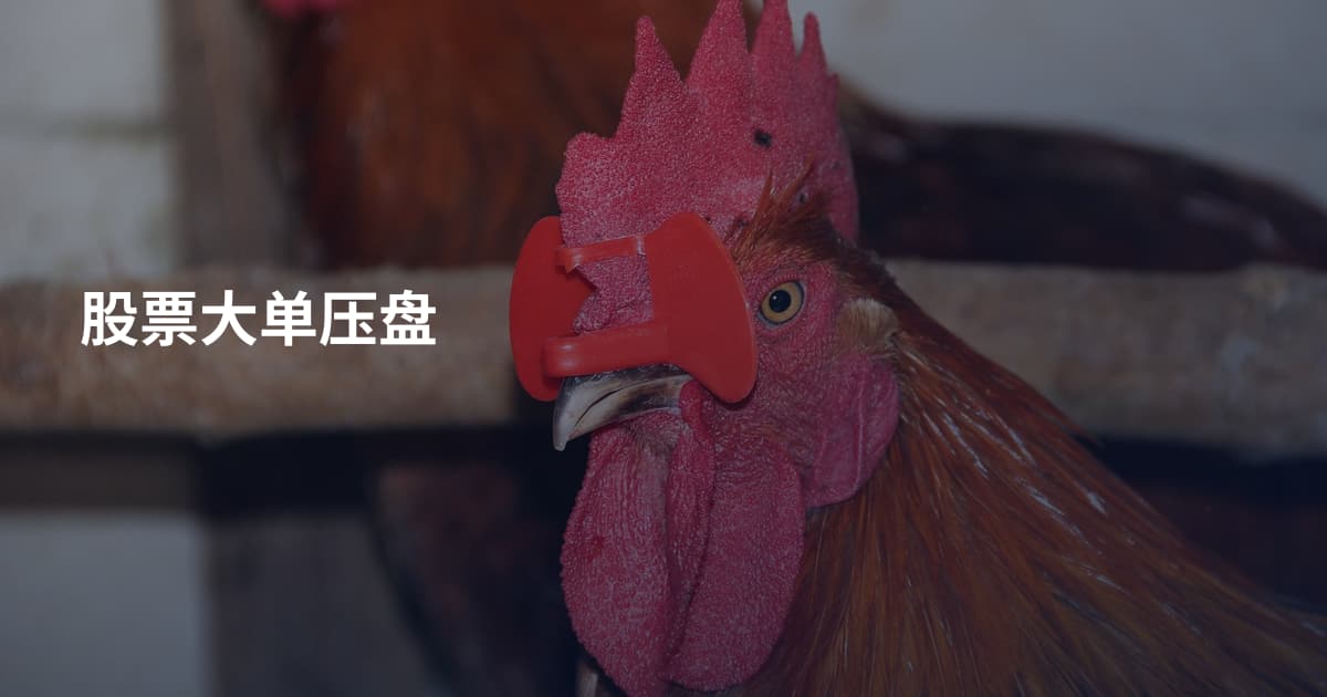 股票大单压盘