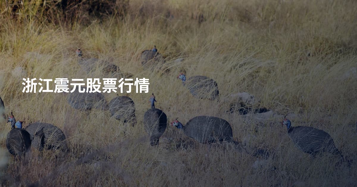 浙江震元股票行情