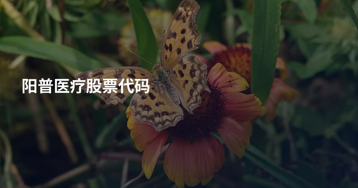 阳普医疗股票代码