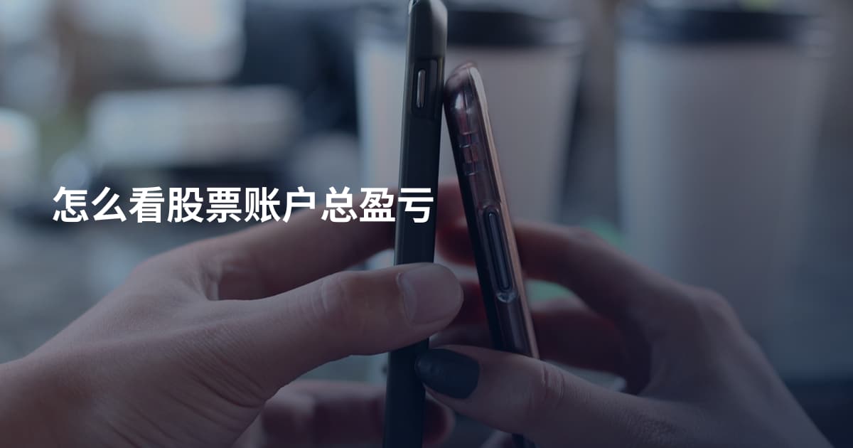 怎么看股票账户总盈亏