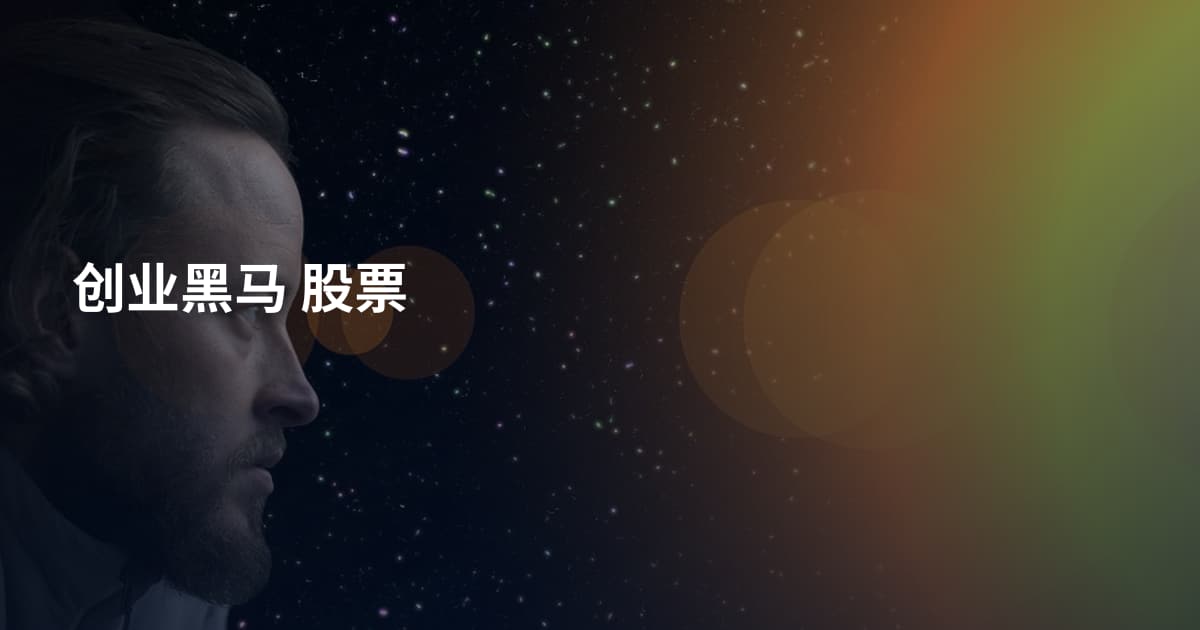 创业黑马 股票