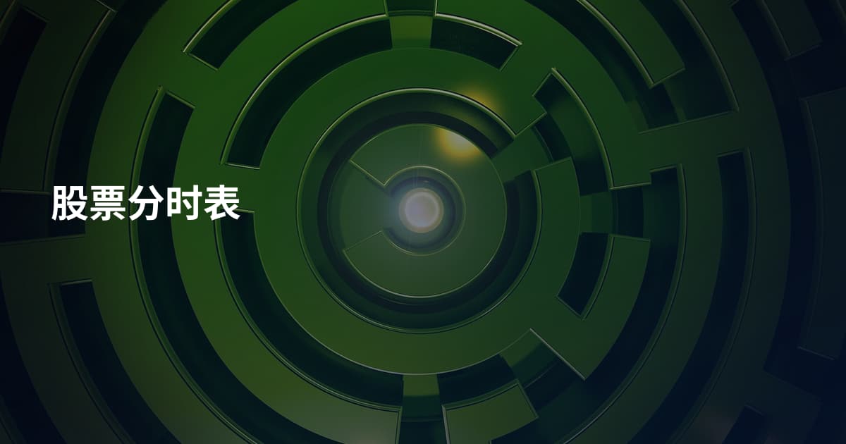 股票分时表