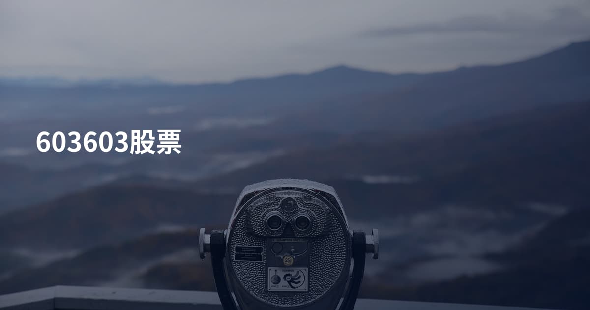 603603股票