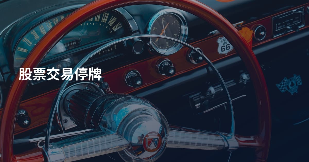 股票交易停牌