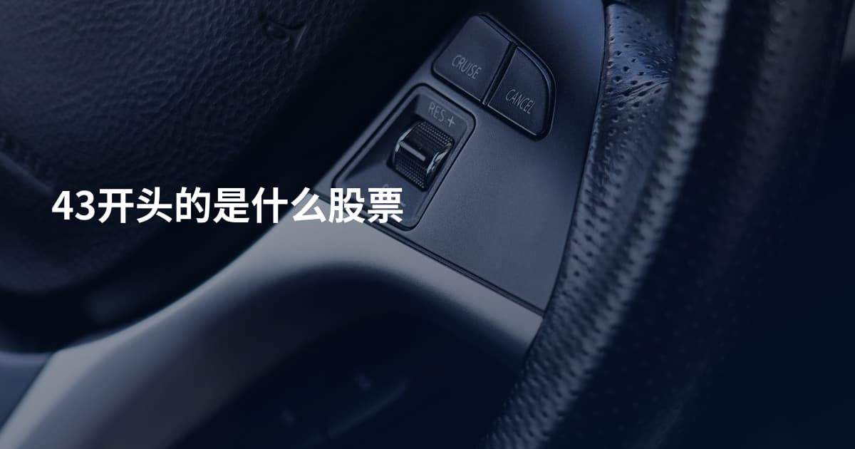 43开头的是什么股票