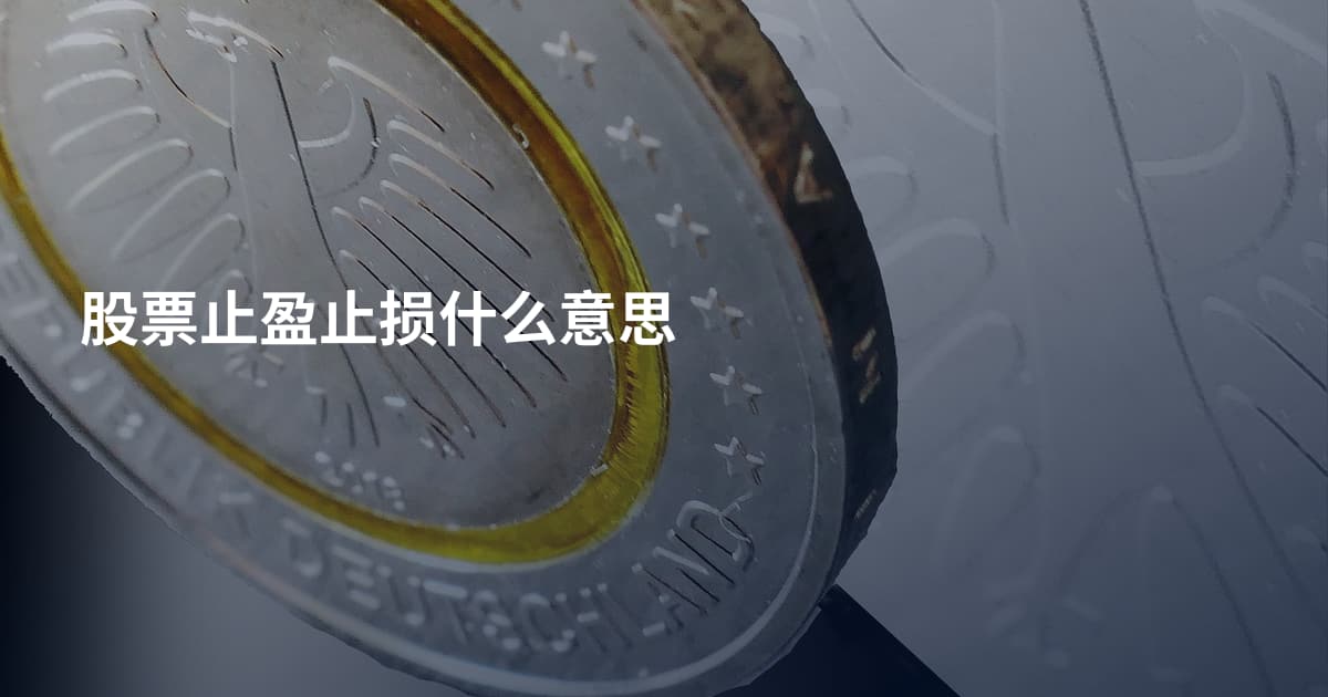 股票止盈止损什么意思
