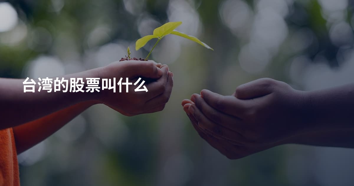 台湾的股票叫什么