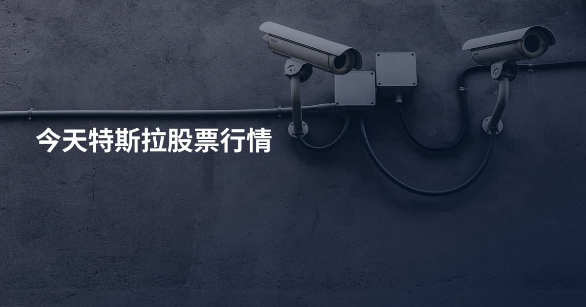 今天特斯拉股票行情