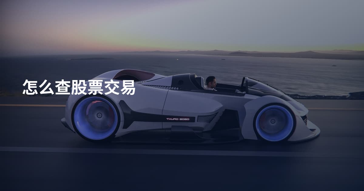 怎么查股票交易