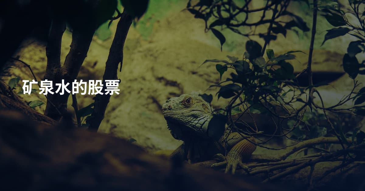 矿泉水的股票