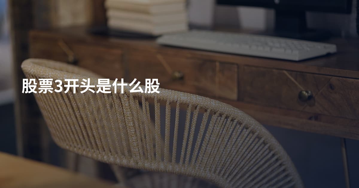 股票3开头是什么股