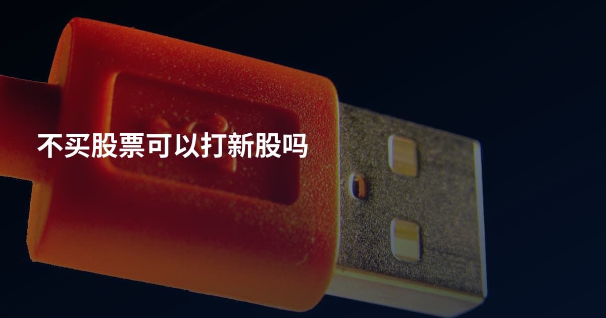 不买股票可以打新股吗