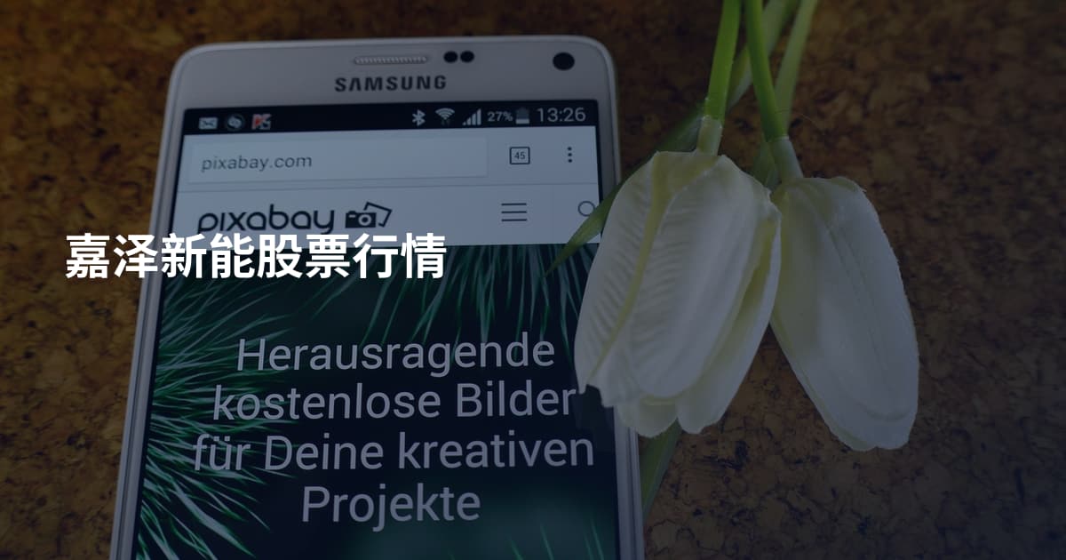 嘉泽新能股票行情