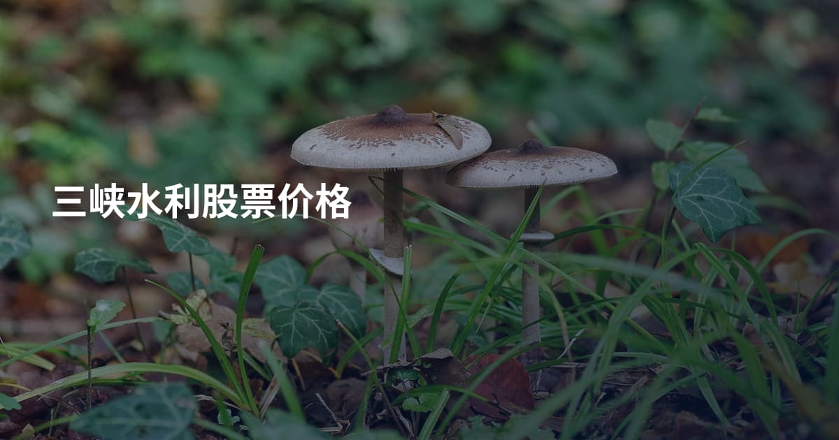 三峡水利股票价格