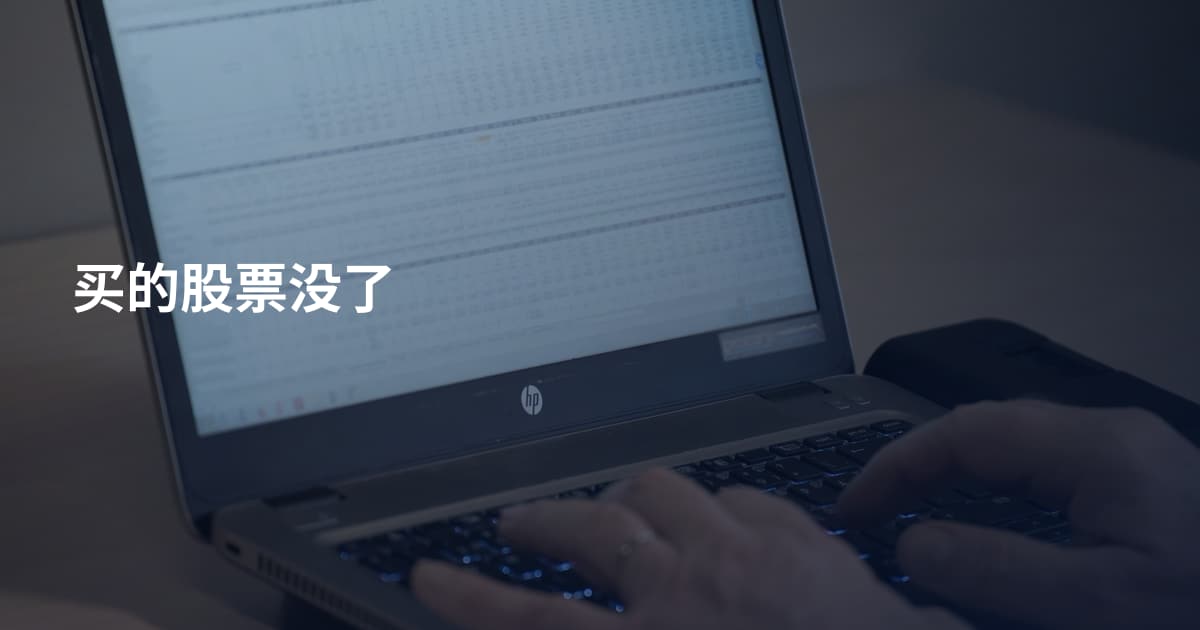 买的股票没了