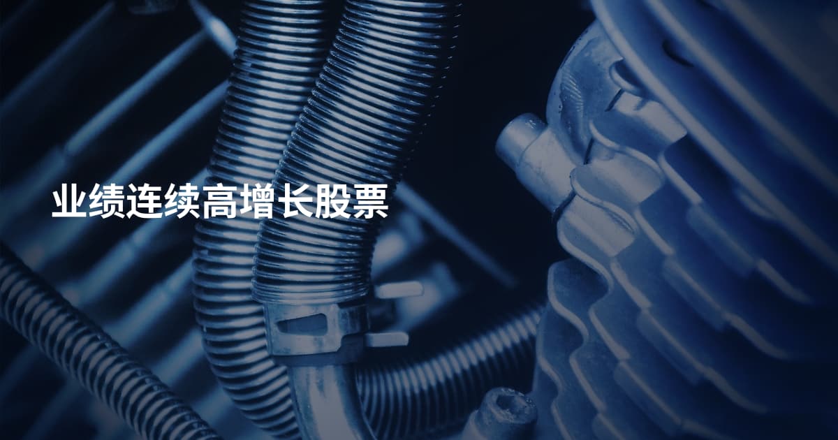 业绩连续高增长股票