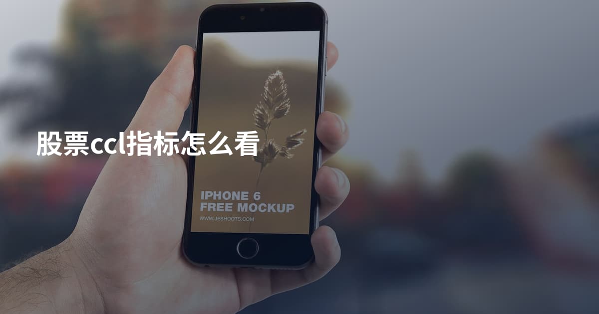 股票ccl指标怎么看