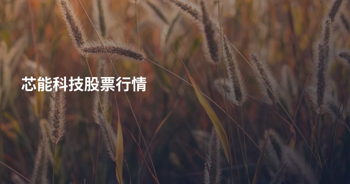 芯能科技股票行情