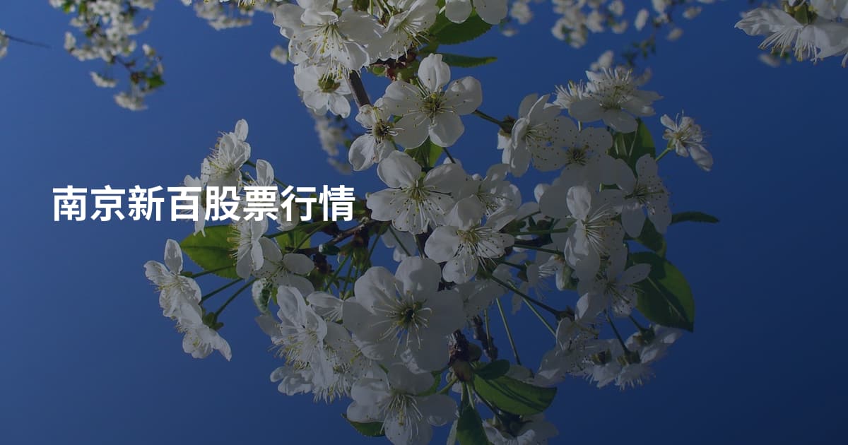南京新百股票行情