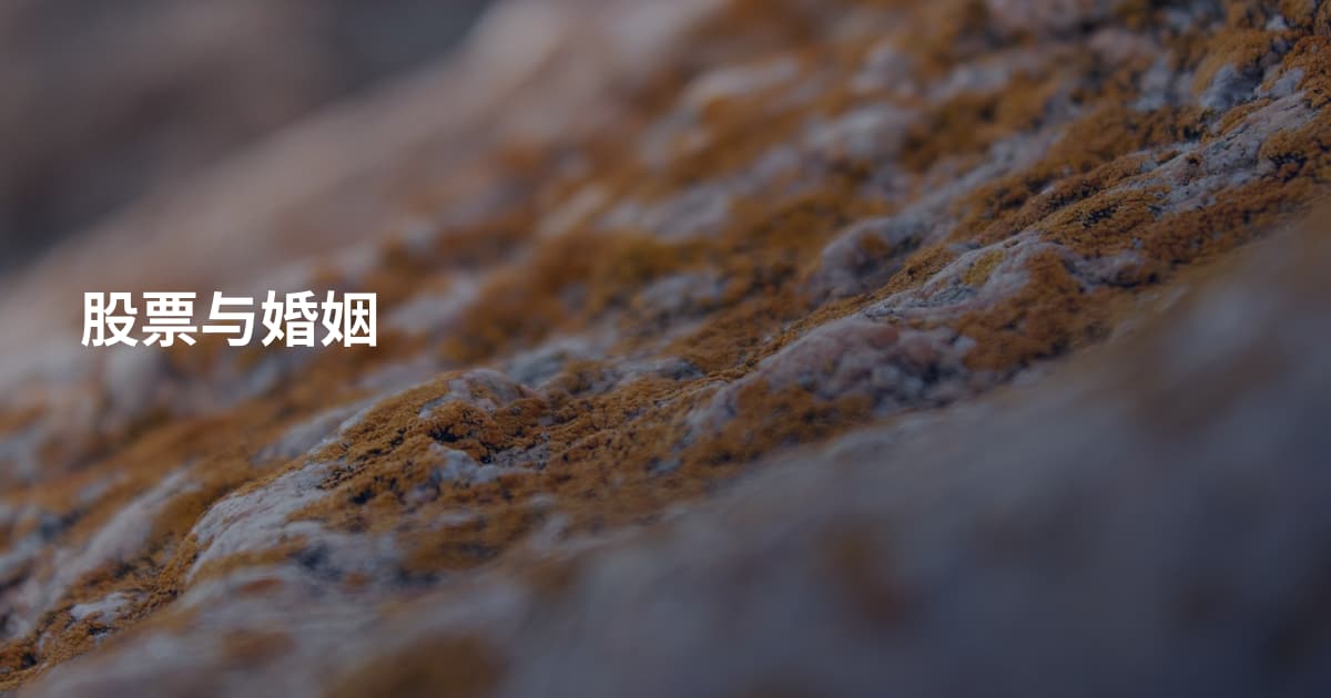 股票与婚姻