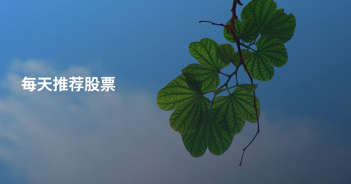 每天推荐股票