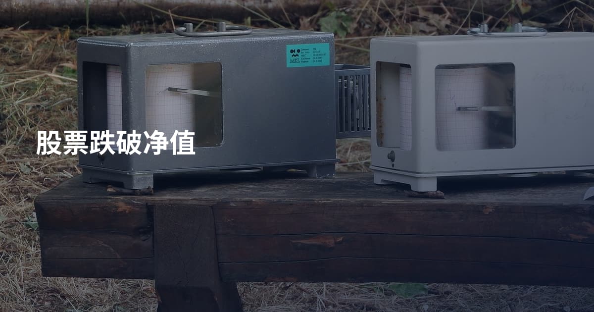 股票跌破净值