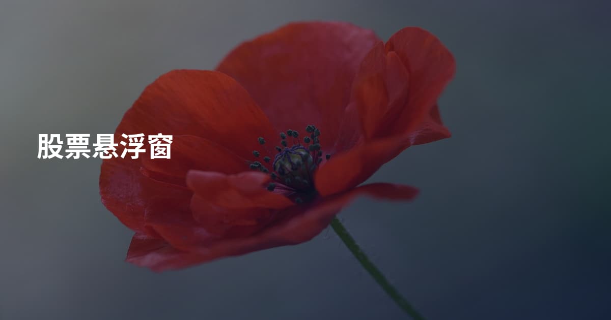 股票悬浮窗