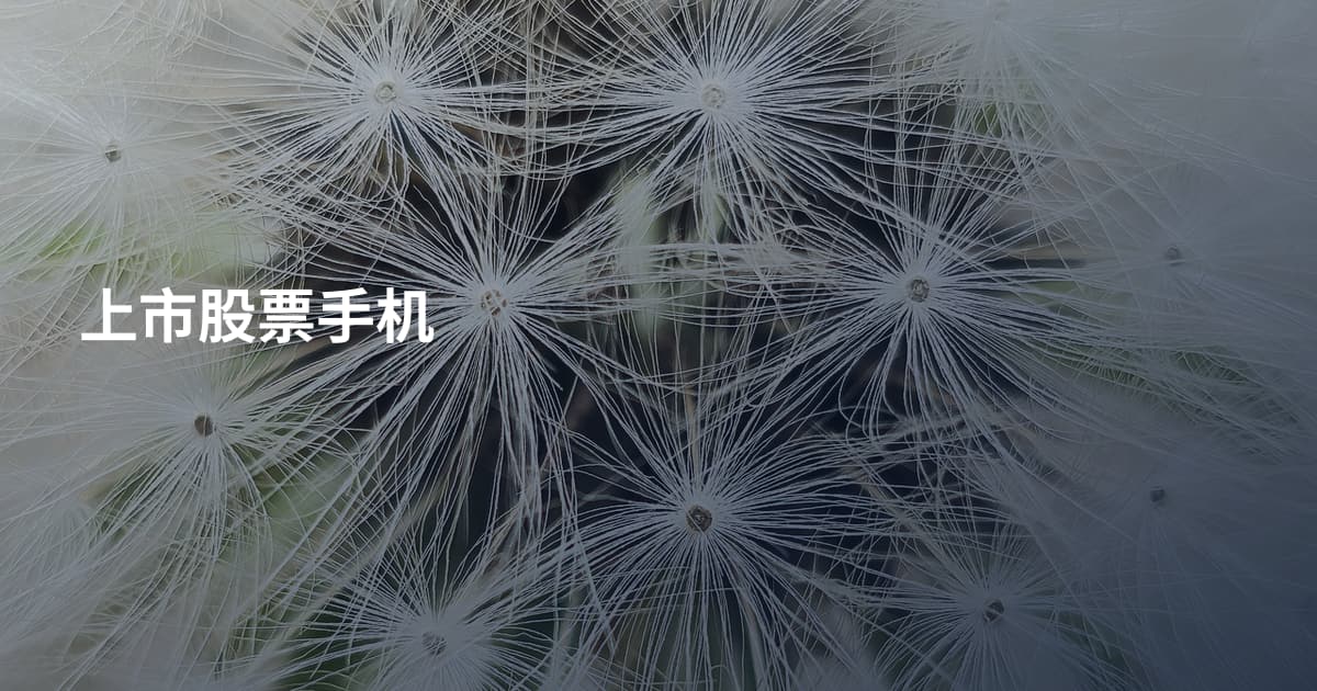 上市股票手机