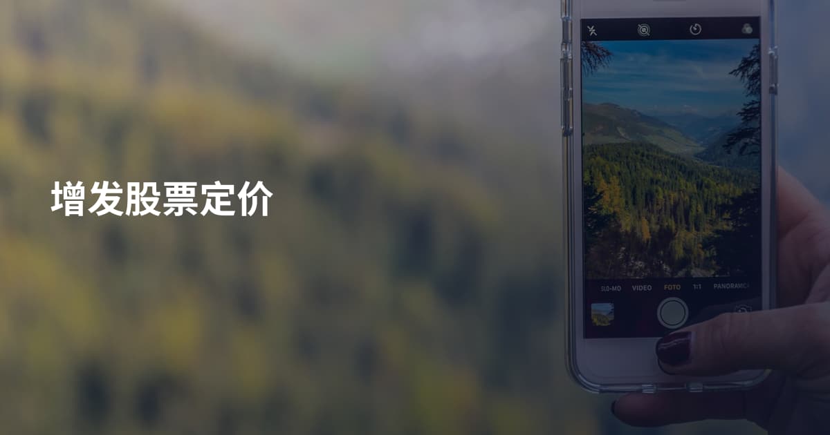 增发股票定价