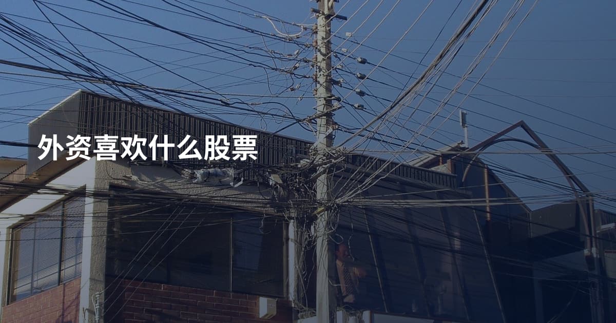 外资喜欢什么股票