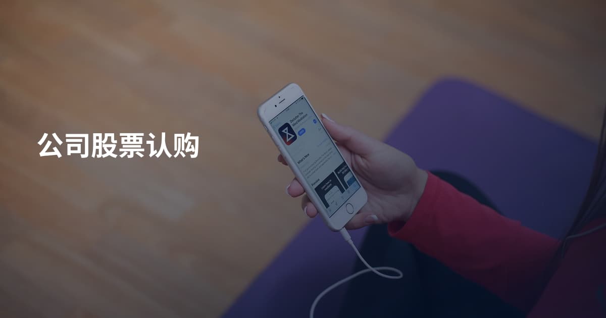 公司股票认购