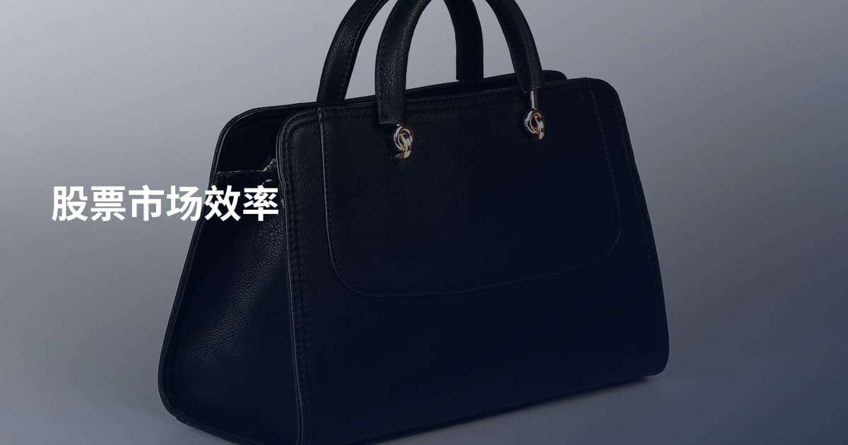 股票市场效率