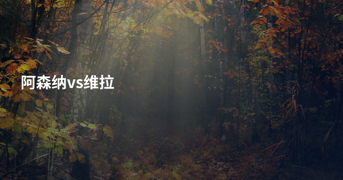 阿森纳vs维拉