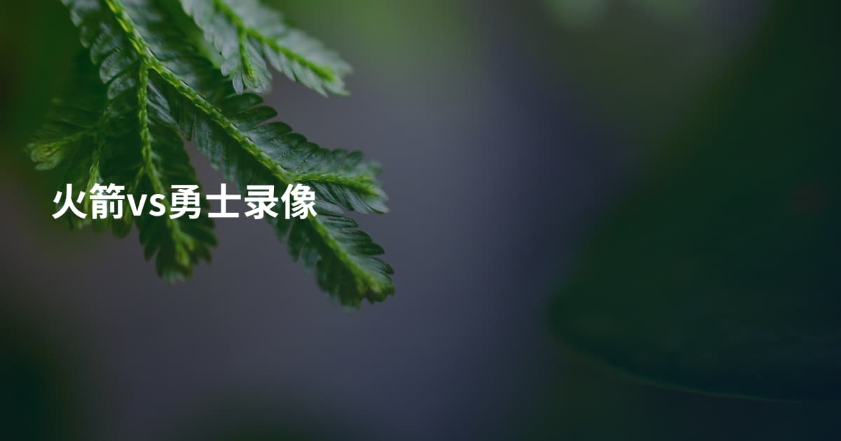 火箭vs勇士录像